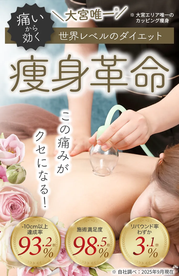 大宮唯一 痛いから効く世界レベルのダイエット 痩身革命