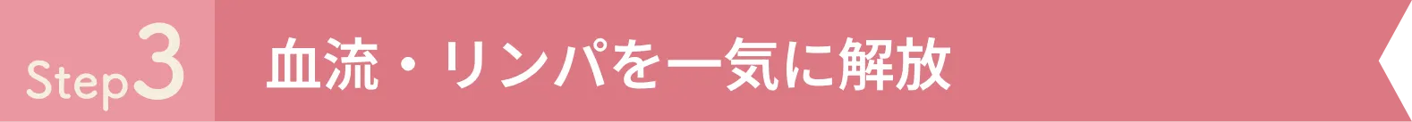Step3 血流・リンパを一気に解放